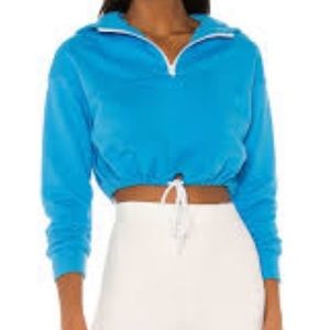 Superdown |‎ Cropped Blue Hoodie Size S